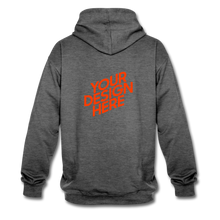 Lade das Bild in den Galerie-Viewer, Contrast Colour Hoodie Damen/Frauen selbst gestalten und bedrucken - Anthrazit/Schwarz
