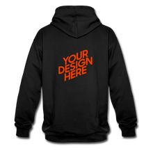 Lade das Bild in den Galerie-Viewer, Contrast Colour Hoodie Damen/Frauen selbst gestalten und bedrucken - Schwarz/Gold
