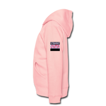 Lade das Bild in den Galerie-Viewer, Kinder Premium Kapuzenpulli mit Reißverschluss Zip Hoodie selbst gestalten und bedrucken - crystal pink
