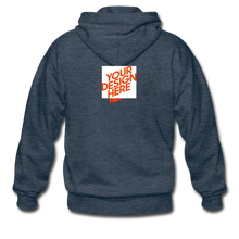 Lade das Bild in den Galerie-Viewer, Premium Hooded Jacket Herren/Männer selbst gestalten und bedrucken - heather denim
