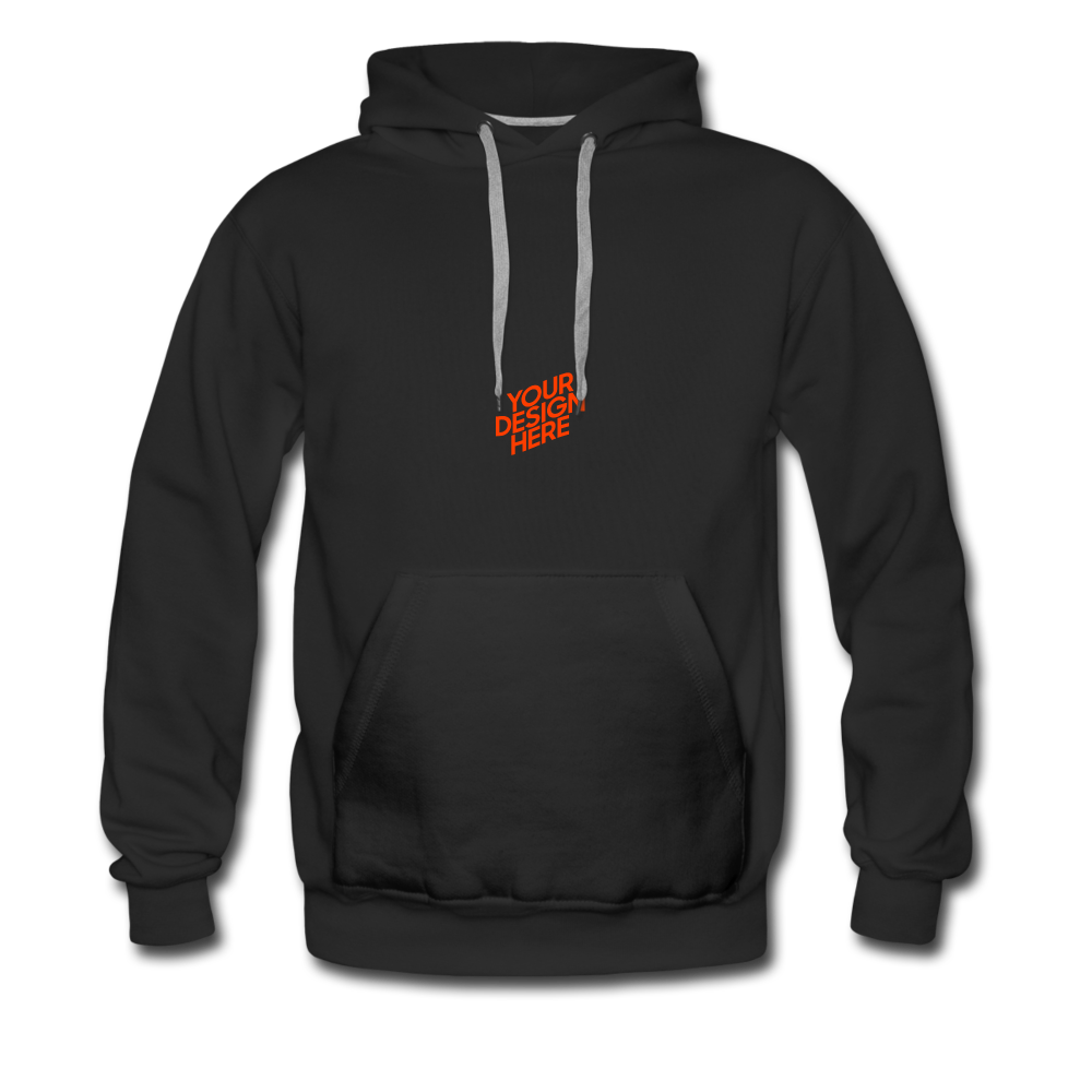 Premium Hoodie Herren/Männer selbst gestalten und bedrucken - black