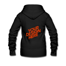 Lade das Bild in den Galerie-Viewer, Damen/Frauen selbst gestalten und bedrucken Premium Hooded Jacket - black
