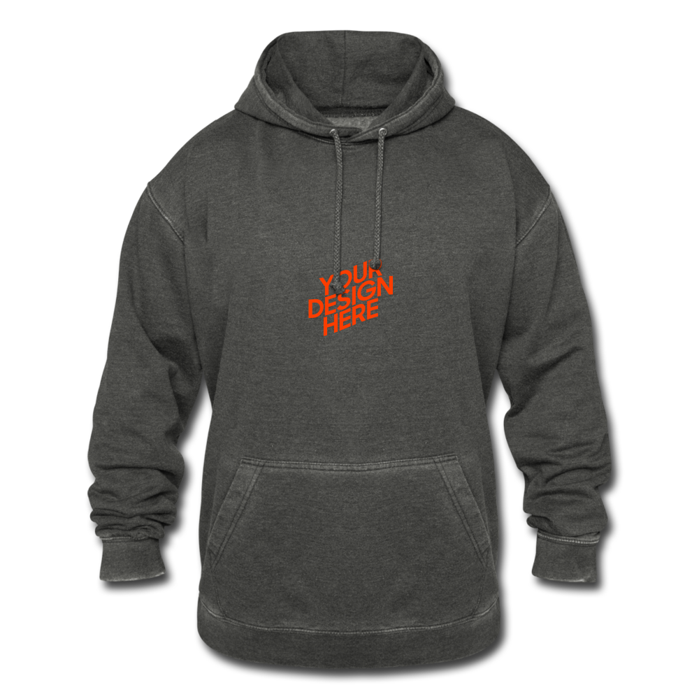 Vintage Hoodie Herren/Männer selbst gestalten und bedrucken - washed black