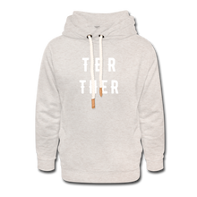 Lade das Bild in den Galerie-Viewer, Shawl Collar Hoodie Damen/Frauen selbst gestalten und bedrucken - heather oatmeal
