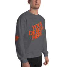 Lade das Bild in den Galerie-Viewer, Crew-Ausschnitt Pullover Herren/Männer selbst gestalten und bedrucken
