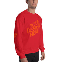 Lade das Bild in den Galerie-Viewer, Crew-Ausschnitt Pullover Herren/Männer selbst gestalten und bedrucken
