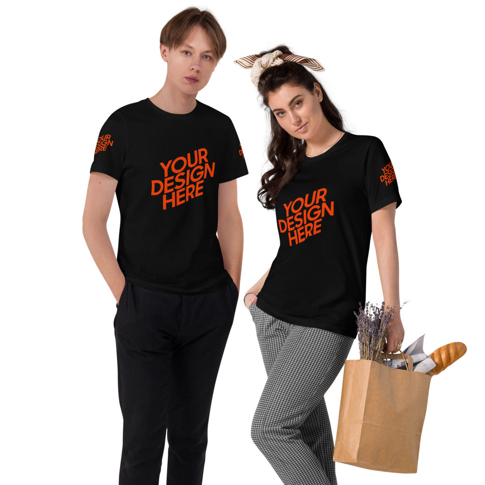 Paar Outfit T-Shirt aus Bio-Baumwolle selbst gestalten und bedrucken