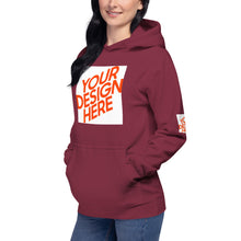 Lade das Bild in den Galerie-Viewer, Die Kapuzenpullover Damen/Frauen selbst gestalten und bedrucken
