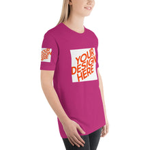 Lade das Bild in den Galerie-Viewer, Cool Kurzärmeliges T-Shirt Damen/Frauen selbst gestalten und bedrucken
