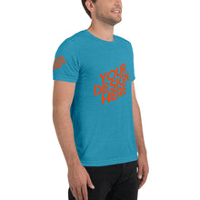 Lade das Bild in den Galerie-Viewer, Kurzärmeliges T-Shirt Tri-Blend Herren/Männer selbst gestalten und bedrucken
