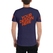 Lade das Bild in den Galerie-Viewer, Kurzärmeliges T-Shirt Tri-Blend Herren/Männer selbst gestalten und bedrucken
