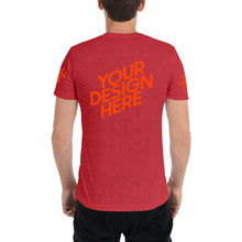 Lade das Bild in den Galerie-Viewer, Kurzärmeliges T-Shirt Tri-Blend Herren/Männer selbst gestalten und bedrucken
