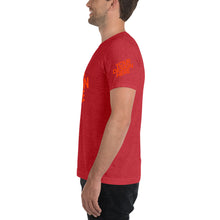 Lade das Bild in den Galerie-Viewer, Kurzärmeliges T-Shirt Tri-Blend Herren/Männer selbst gestalten und bedrucken

