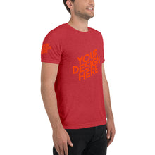 Lade das Bild in den Galerie-Viewer, Kurzärmeliges T-Shirt Tri-Blend Herren/Männer selbst gestalten und bedrucken
