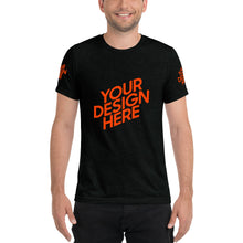 Lade das Bild in den Galerie-Viewer, Kurzärmeliges T-Shirt Tri-Blend Herren/Männer selbst gestalten und bedrucken
