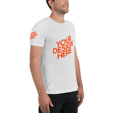 Lade das Bild in den Galerie-Viewer, Kurzärmeliges T-Shirt Tri-Blend Herren/Männer selbst gestalten und bedrucken
