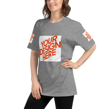 Lade das Bild in den Galerie-Viewer, Tri-Blend Track-Shirt Damen/Frauen selbst gestalten und bedrucken
