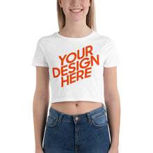 Lade das Bild in den Galerie-Viewer, Crop-Top Shirt Damen/Frauen selbst gestalten und bedrucken
