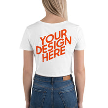 Lade das Bild in den Galerie-Viewer, Crop-Top Shirt Damen/Frauen selbst gestalten und bedrucken
