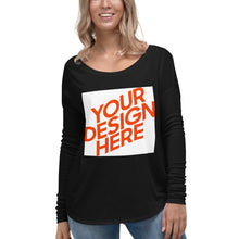 Lade das Bild in den Galerie-Viewer, Langärmeliges Damen T-Shirt GTS80679 selbst gestalten und bedrucken
