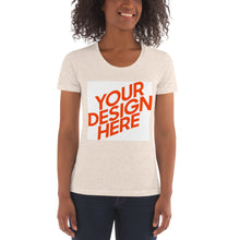 Lade das Bild in den Galerie-Viewer, Frauen T-Shirt mit Rundhalsausschnitt selbst gestalten und bedrucken
